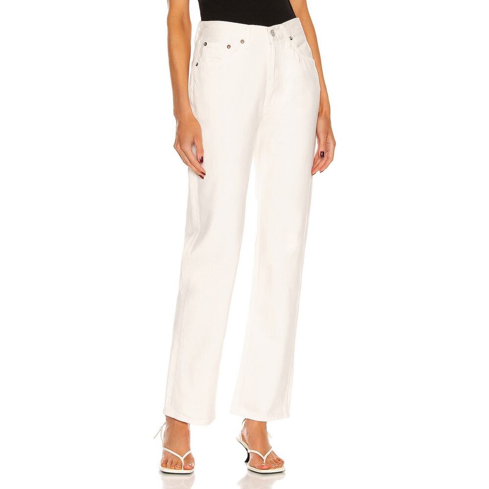 Agolde 'Lana' White Straight Denim Jean Size 24